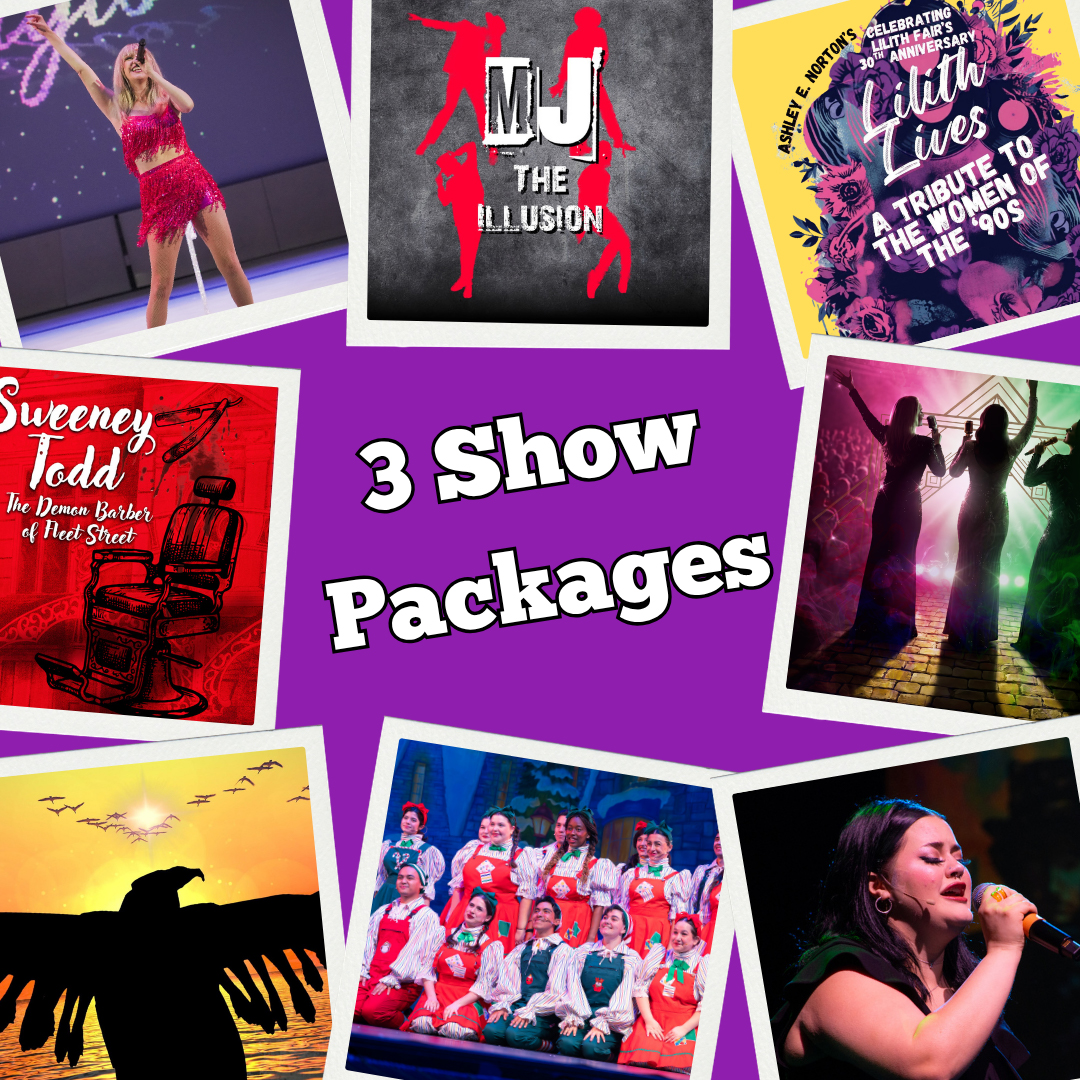 A collage of pictures from the various season of shows with 