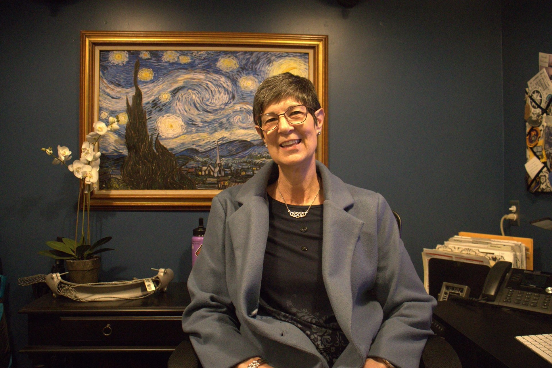 Karen Taulbee in her office